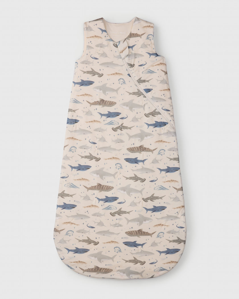 Baby Sleep Sack TENCEL™ 1.0 TOG - Smiley Sharks