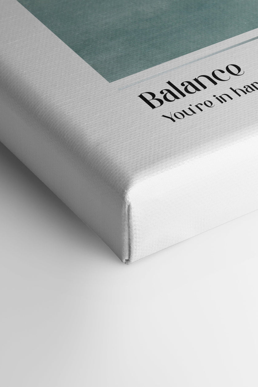 Balance, Oeuvre sur toile étirée