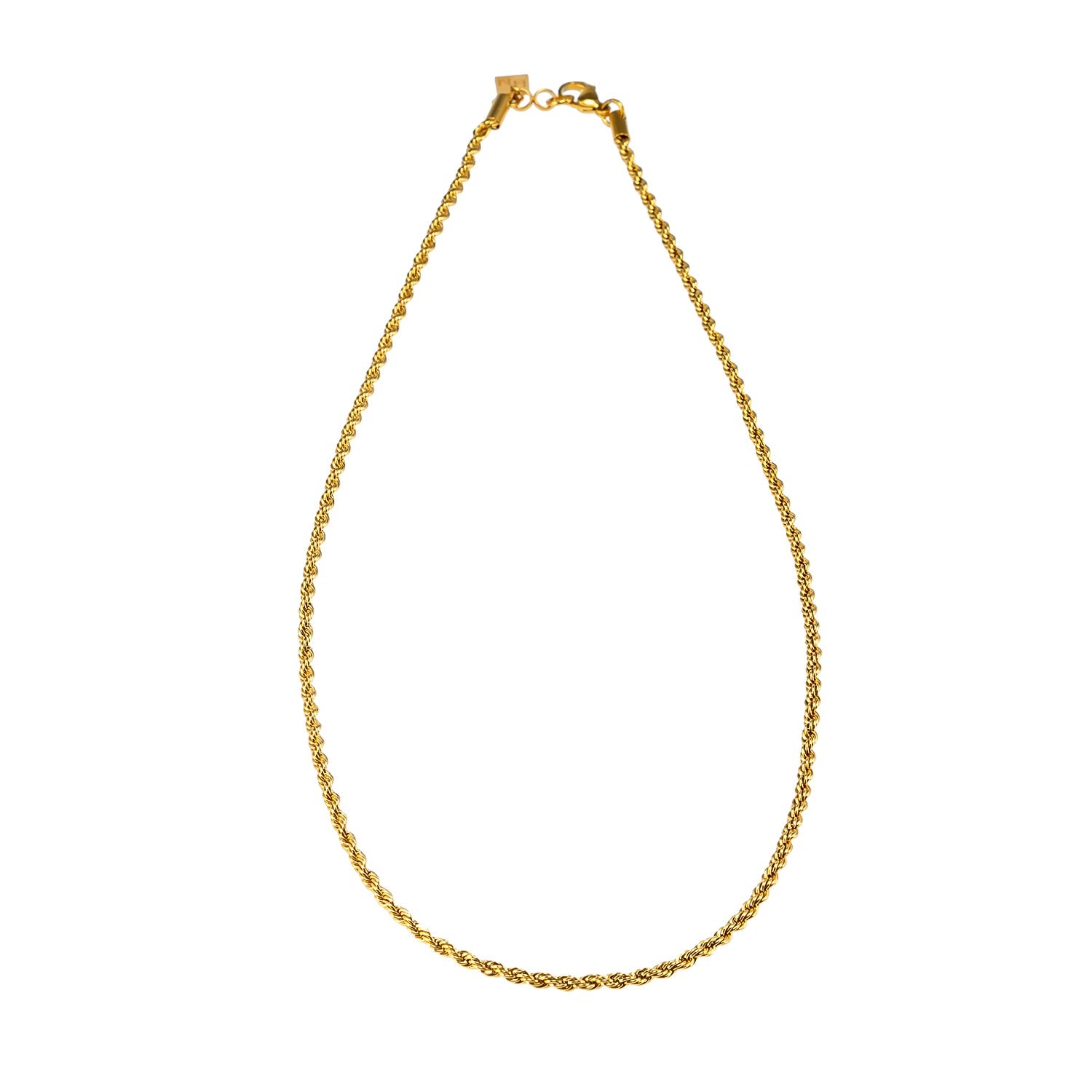BALHAM: Rope Chain Textured Gold Necklace