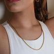 BALHAM: Rope Chain Textured Gold Necklace