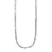 BAMBURG : Collier en chaîne argentée avec motif peau de serpent et étoiles en relief.