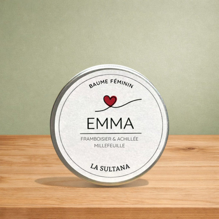 Baume féminin EMMA macérat de framboisier & achillée millefeuille
