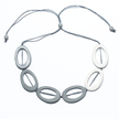 Resin Two Tone Hoop Necklace