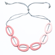 Resin Two Tone Hoop Necklace