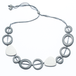Resin Hoop & Triangle Necklace