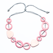Resin Hoop & Triangle Necklace