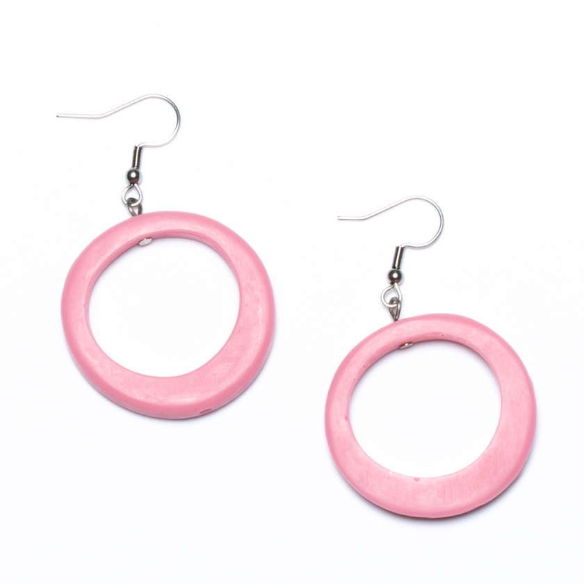 Resin Simple Hoop Earrings