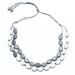 Resin Double Strand Two Tone Necklace