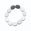 Resin Two Tone Elasticated Bracelet