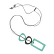 Resin Rectangular Hoop Pendant