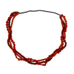 Triple Strand Wood & Resin Necklace