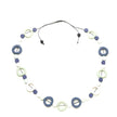 Long Resin Hoop and Disc Necklace