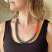 Resin Stacked Disc Necklace