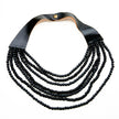 Multi Strand Wooden Bead Necklace