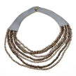 Multi Strand Wooden Bead Necklace