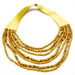 Multi Strand Wooden Bead Necklace
