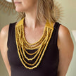 Multi Strand Wooden Bead Necklace