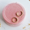 LACEY Gorgeous Lace Design Huggie Hoops