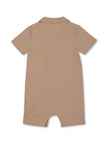 Shirt Romper | Light Brown | Rise Little Earthlings