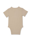 Ribbed Body Suit | Rise Little Earthlings | Beige