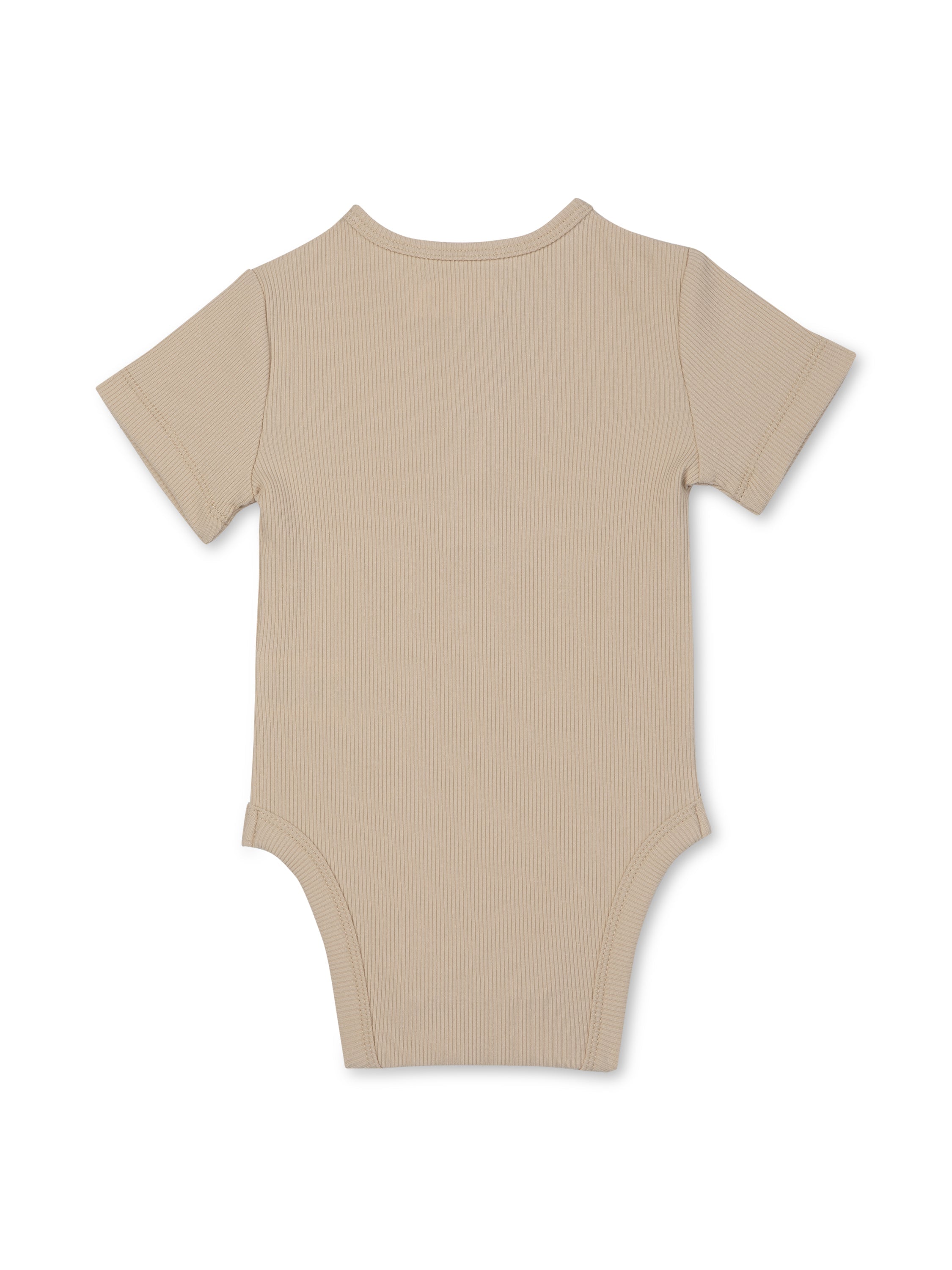 Ribbed Body Suit | Rise Little Earthlings | Beige