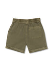 Woven Short | Olive | Rise Little Earthlings