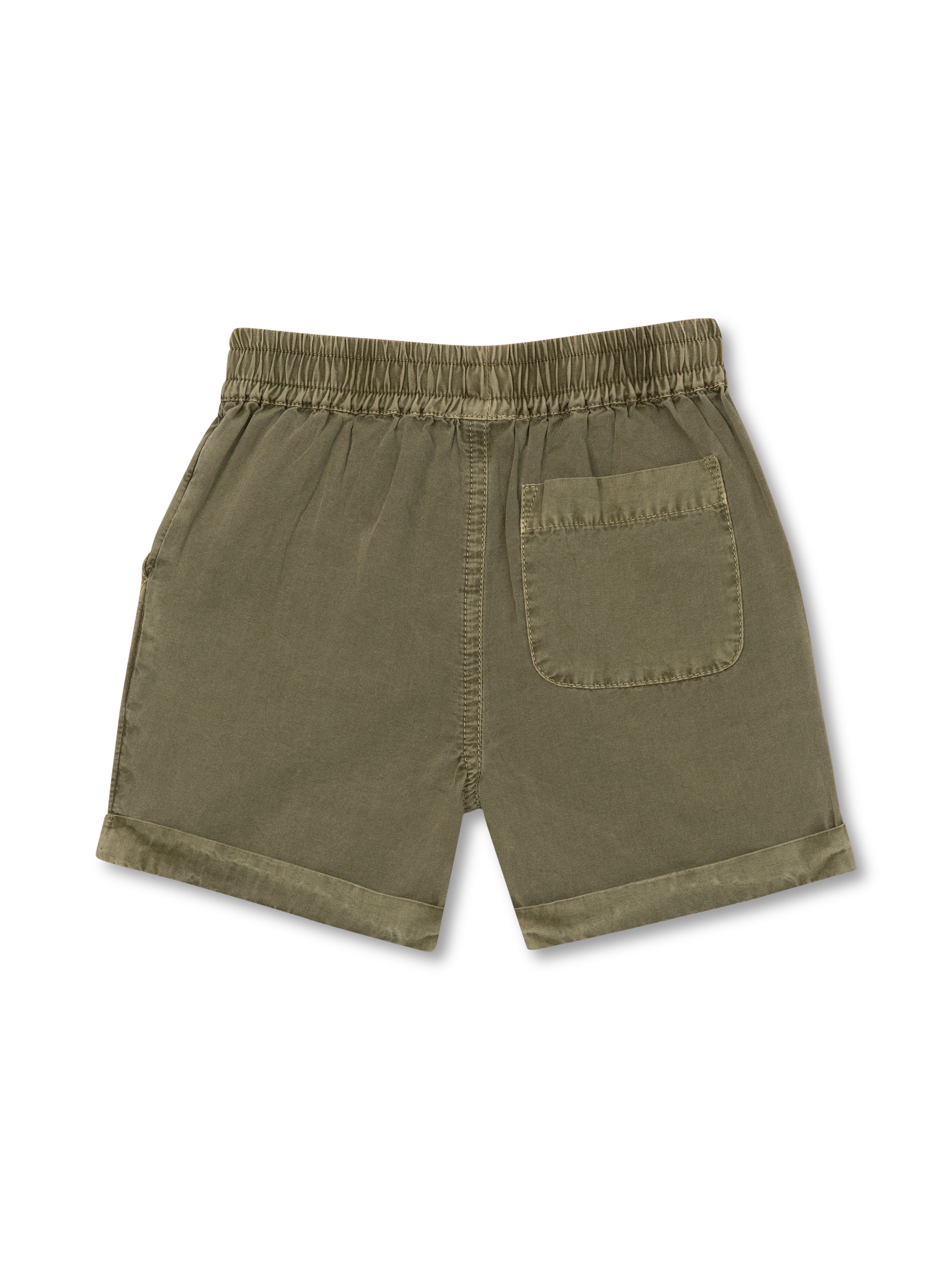 Woven Short | Olive | Rise Little Earthlings