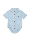 Shirt Bodysuit | Chambray | Rise Little Earthlings
