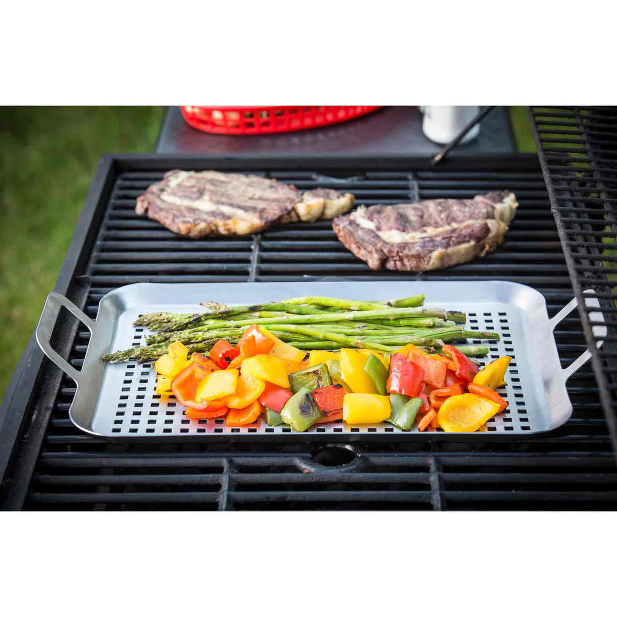 TableCraft Large Grilling Tray with Handles