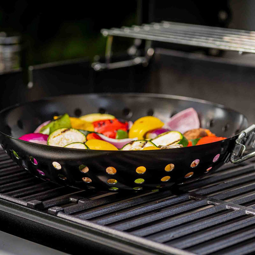 TableCraft Round Grilling Wok With Handle