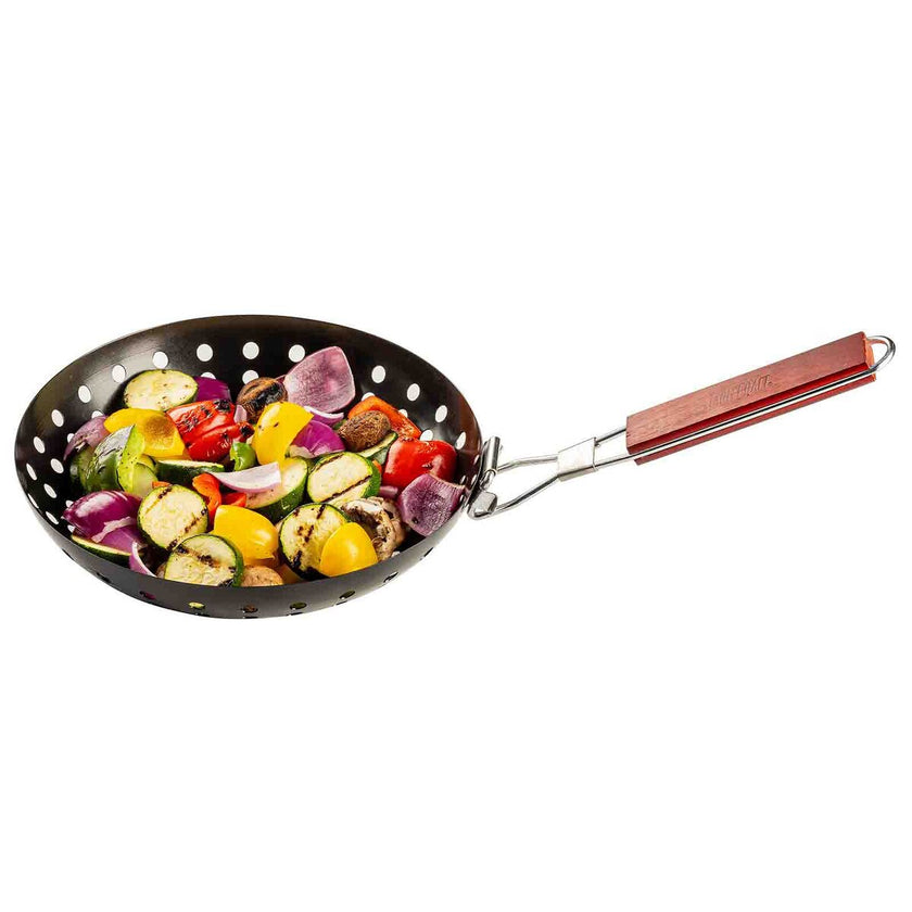 TableCraft Round Grilling Wok With Handle
