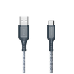 Ventev - Charge & Sync USB-C to USB-A Cable 2x the copper for faster charging 6ft - Gray