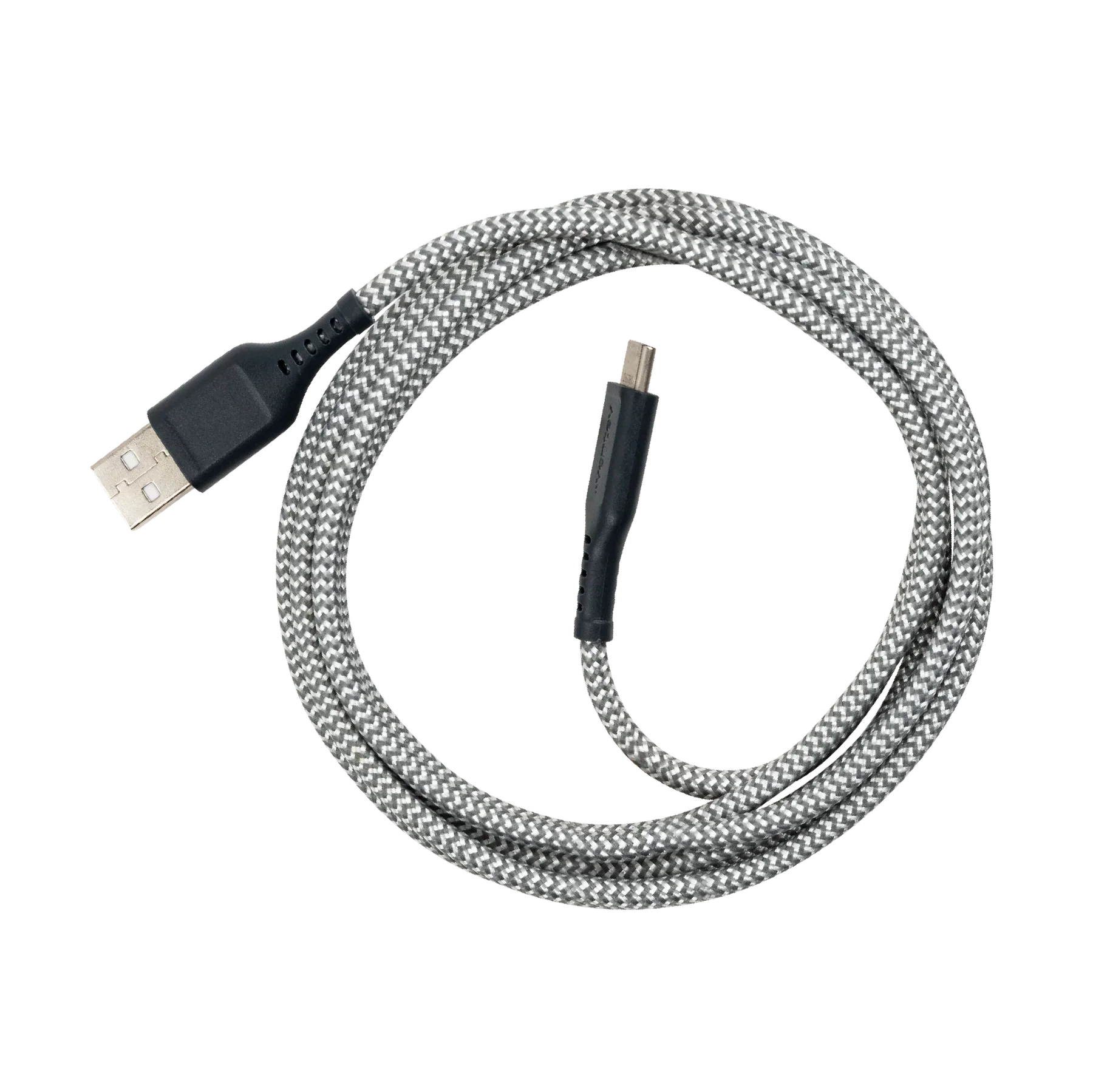 Ventev - Charge & Sync USB-C to USB-A Cable 2x the copper for faster charging 6ft - Gray