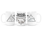 British Columbia Triangle Ceramic Mug | BC Mug