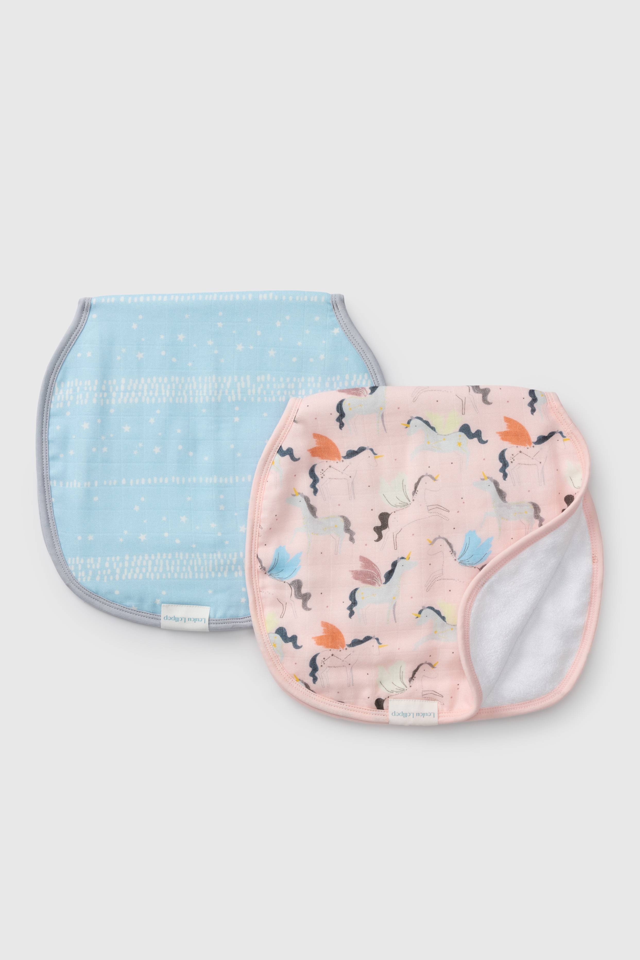 Burp Cloth Set - 2 Pack - Unicorn Ballet