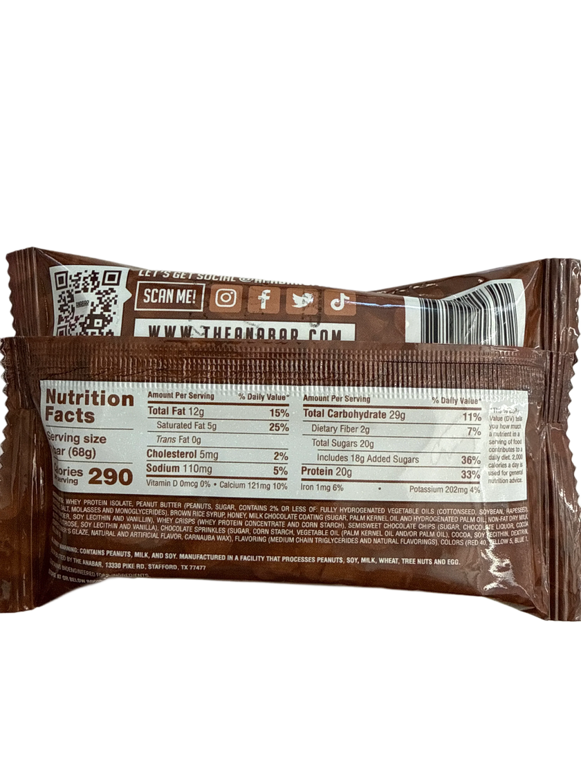 Anabar Triple Chocolate Wasted Flavour protein Bar 68G - U.S Edition