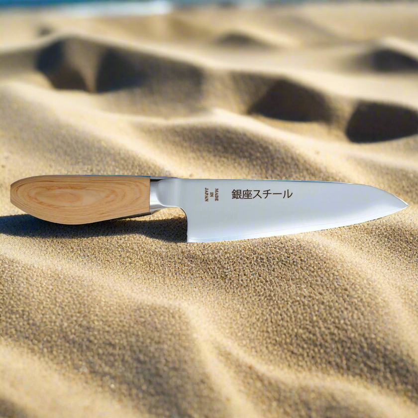 MATSUE 165 - MV Stainless Steel Santoku Knife 165mm/Natural Wood Handle