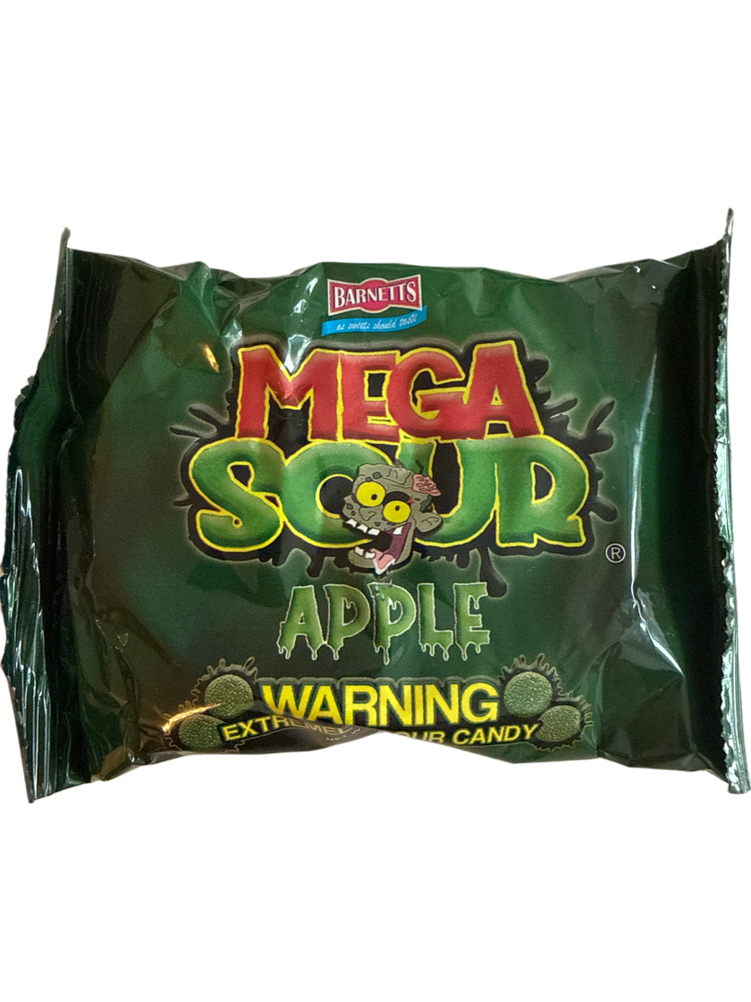 Barnetts Mega Sour Apple Candy 104G - U.K Edition