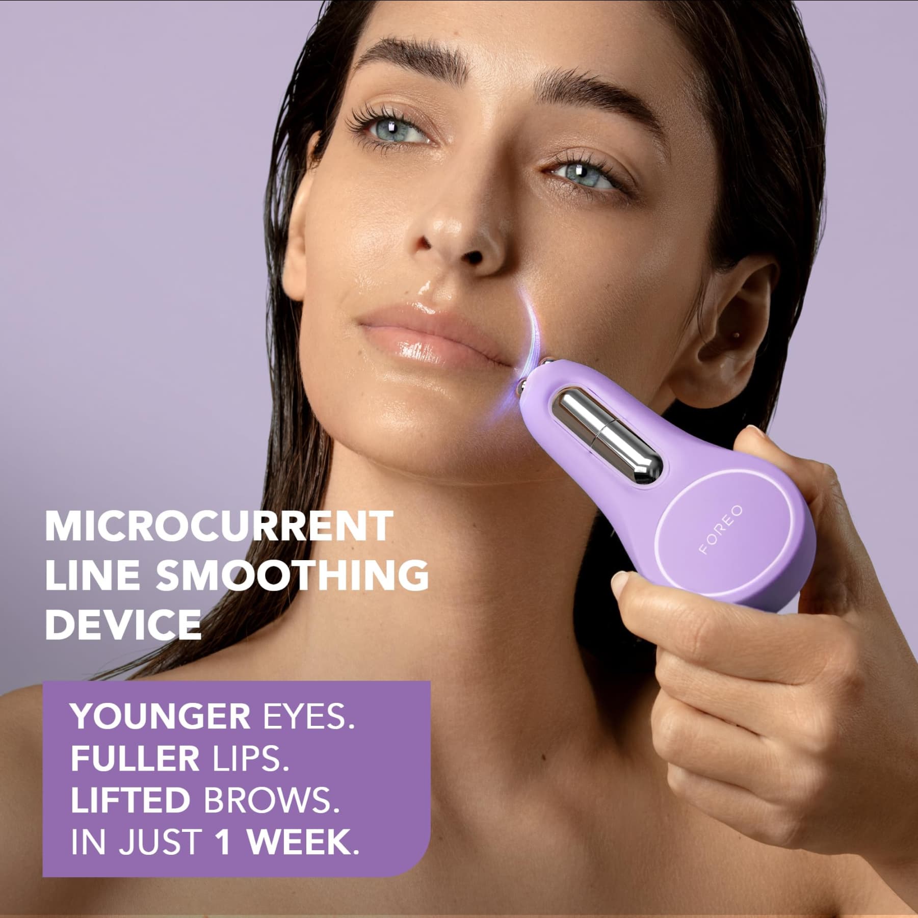 FOREO BEAR 2 eyes & lips Microcurrent Line Smoothing Device - Lavender