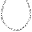 Style BECKENHAM : Collier en chaîne à maillons argentés contemporains - 56 cm (22 pouces)