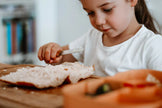Child Safe Knife With Wood Handle