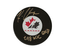 Kale Clague Autographed Team Canada Autograph Model Puck Inscribed 