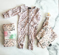 Attache-suce floral en mousseline de bambou