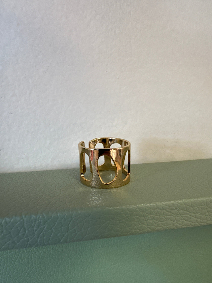 Standout Boutique 18k Gold Bond Thick Cut Out Ring