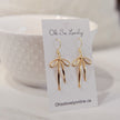 Chrishell Bow Drop Earrings