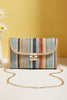 Striped Crochet Tote Bag — Handcrafted Boho Beach Bag