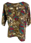 PRC6691 Avatar Pure Silk Side Slit Top