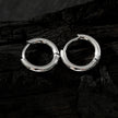 BIANCA Silver: Classic Essential Everyday Basic Round Silver Hoops. Available in 7 Sizes - 1cm to 6cm