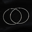 BIANCA Silver: Classic Essential Everyday Basic Round Silver Hoops. Available in 7 Sizes - 1cm to 6cm