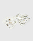 Bandana Bib Set - 2 Pack - Bears on Bikes